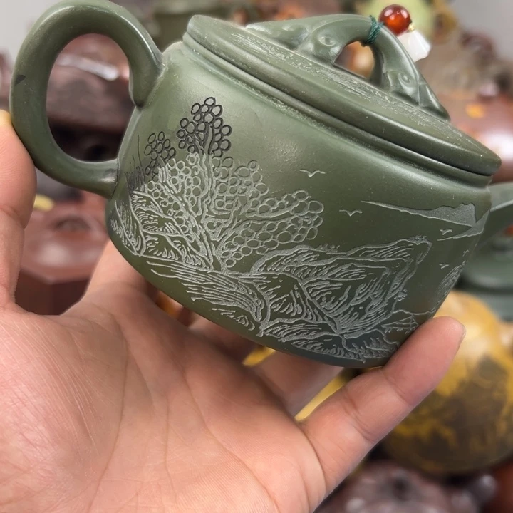 紫砂茶壶紫砂壶把裂