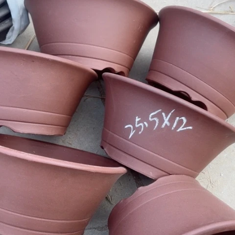 紫砂花盆100-6。25.2-12