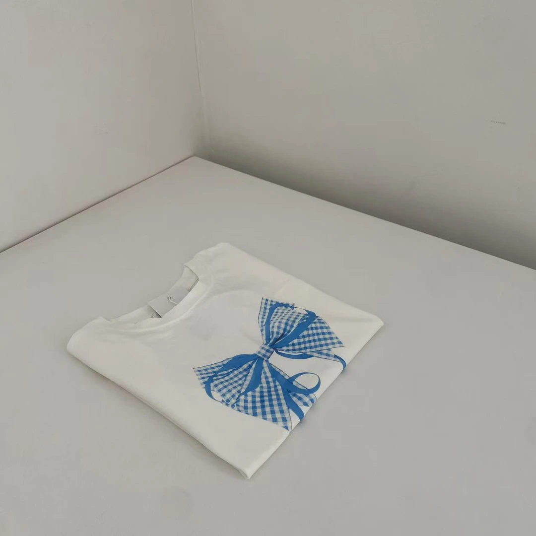 蓝蝴蝶结短袖 NO.退NO.换