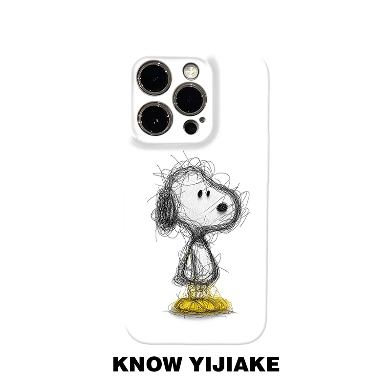 潦草史努比适用苹果手机壳华为荣耀OPPO软壳vivo小米iqoo防摔红米