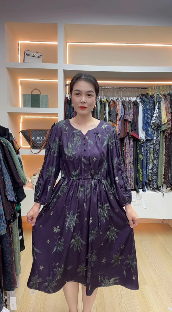 【婷婷专享】2025年秋款新款休闲宽松气质百搭碎花女衬衫Q25010