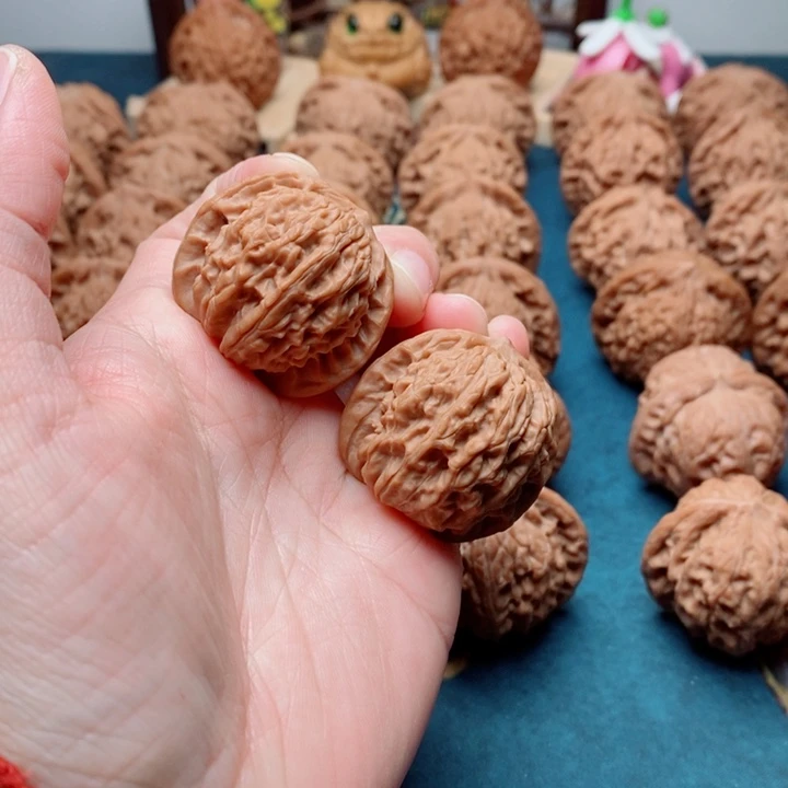 把件文玩核桃天禧狮子头35