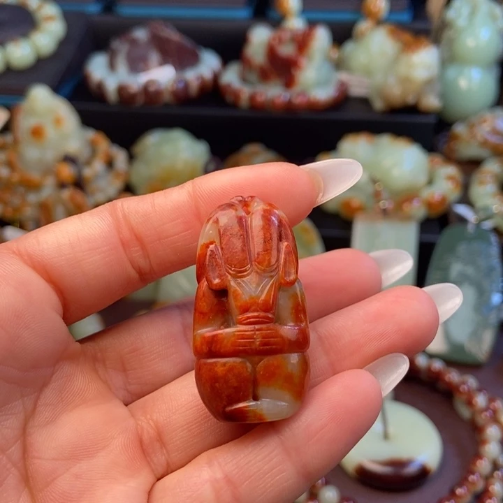 岫岩河磨玉（透闪石质玉）未镶嵌挂件