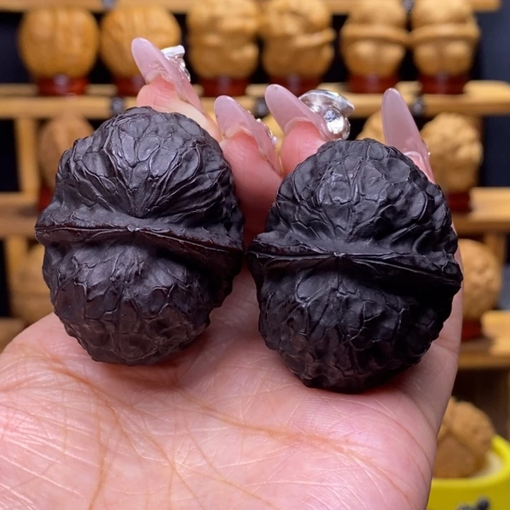 把件文玩核桃黑武士20号42尺54.2克