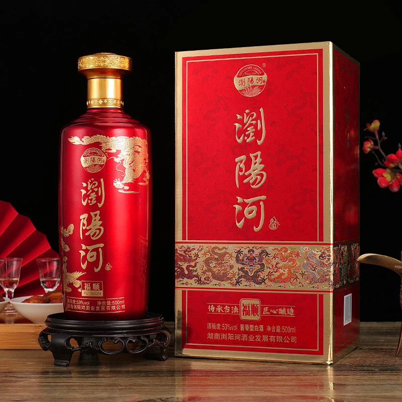 浏阳河酒福顺酒53度酱香型白酒500ML单瓶装【L】53%Vol