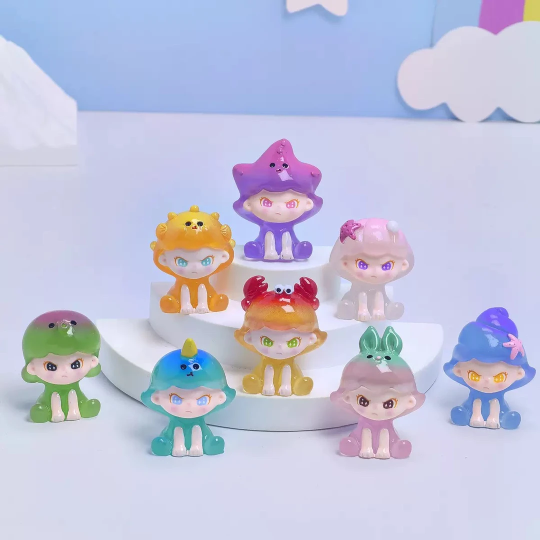 【对对碰】海洋大表姐 夜光版树脂摆件diy饰品