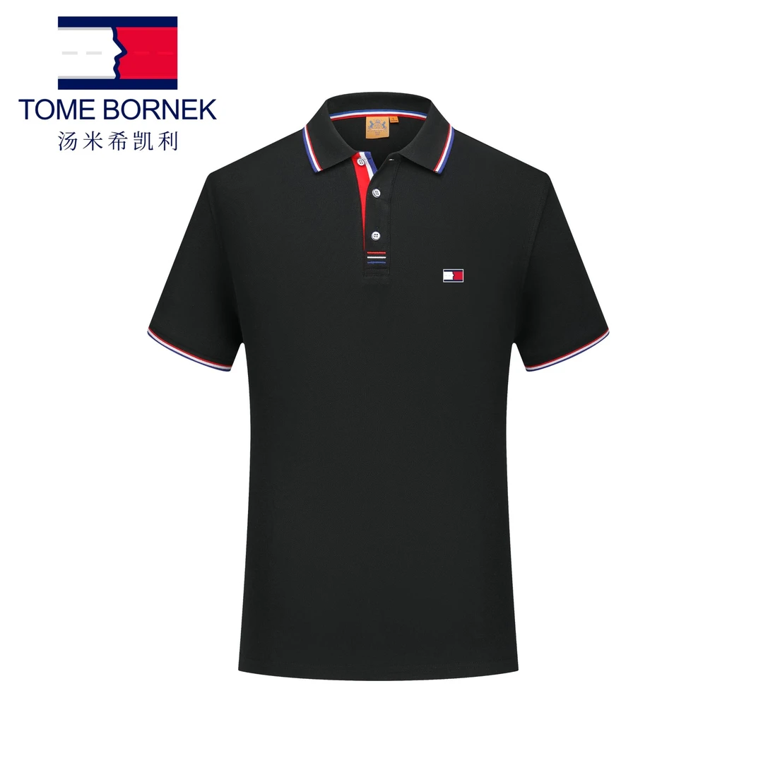 汤米希凯利polo衫男女款T恤短袖爆款2025新款轻奢痞帅高级感男装