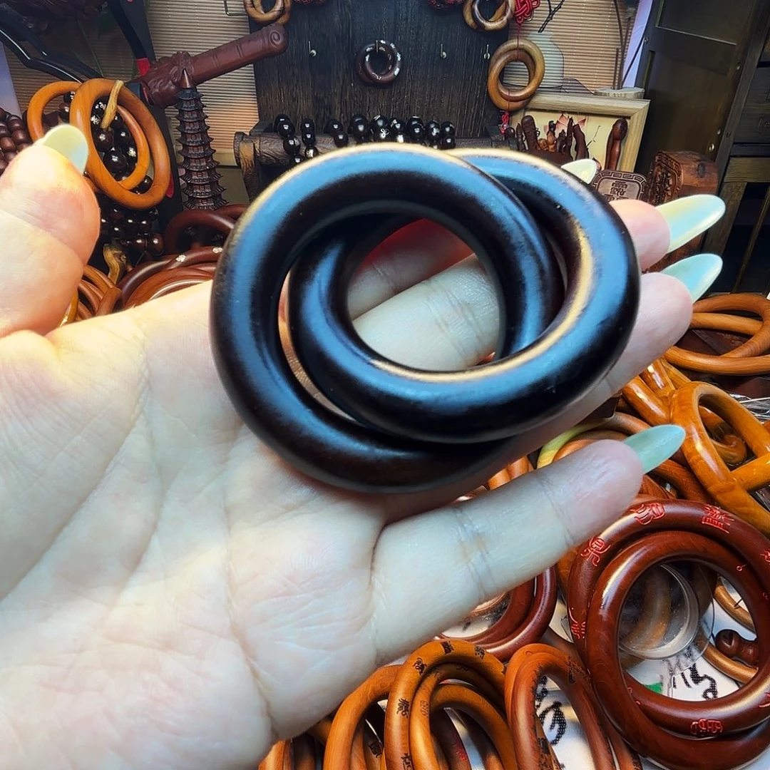 时****木枣木玉化40圈口乾坤圈