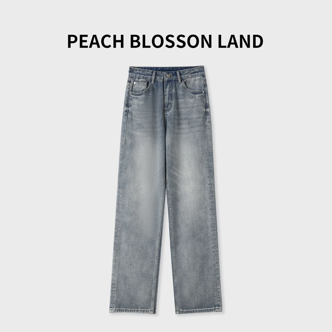 高端定制 水洗直筒牛仔裤时尚百搭 GDNZ022