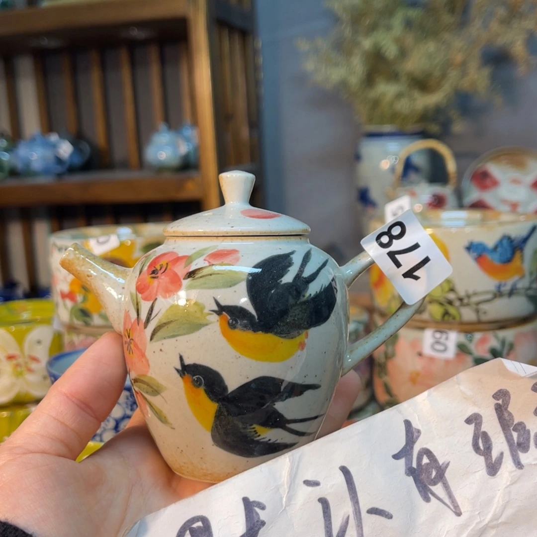 杯素浅陶瓷手工手绘
