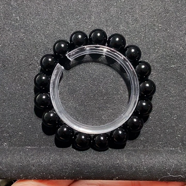迃***幵黑曜岩未镶嵌手链