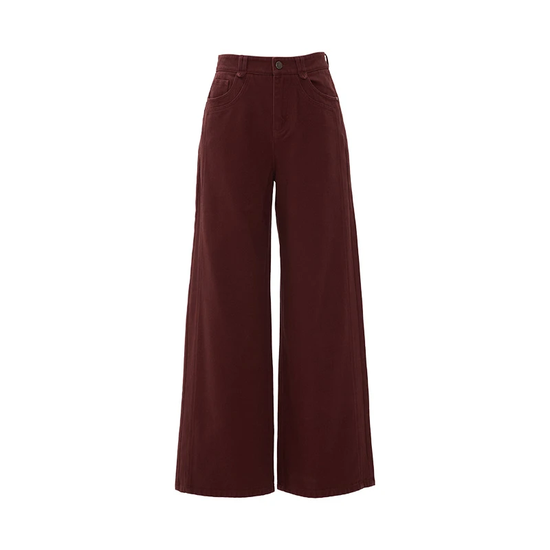 【女乔专属】复古秋冬薄款直筒裤M4D715A