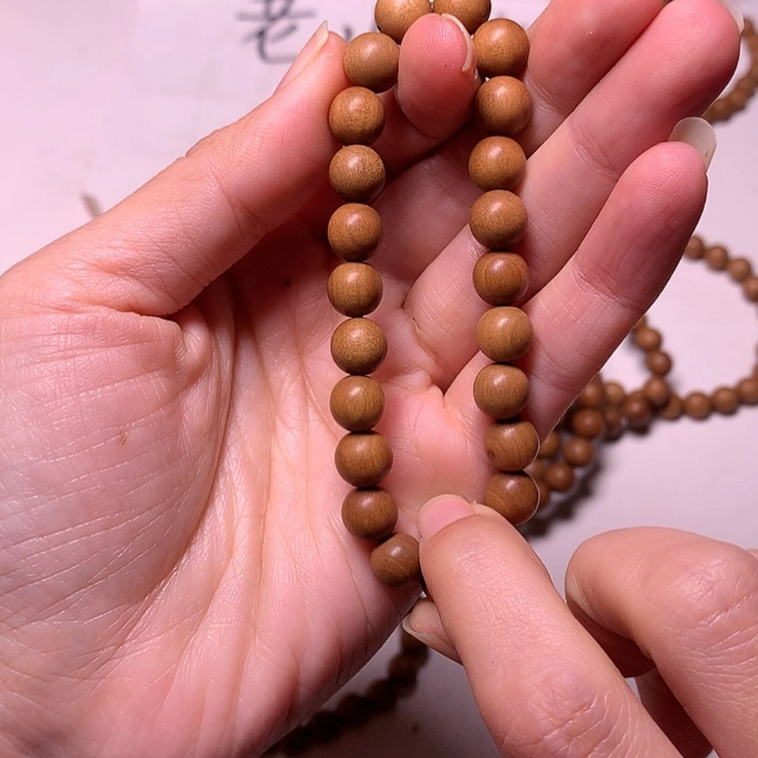【闪购商品】檀香木手串/手链檀香0.8单圈瑕疵