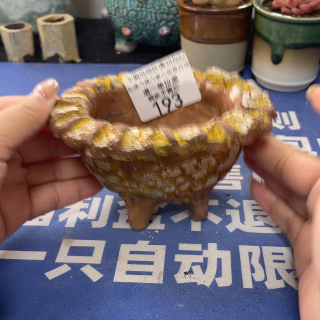 微瑕陶艺多肉花盆193