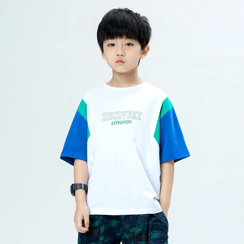 儿童短袖t恤纯棉2025新款上衣男童夏季体恤圆领休闲夏装