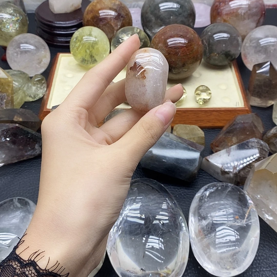 水晶珠宝半成品未镶嵌40水晶石