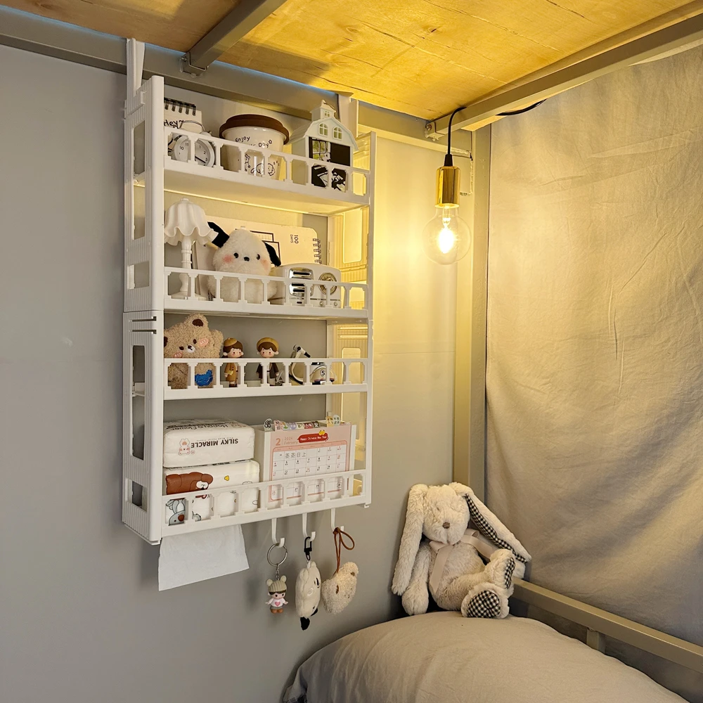 寝室上铺床边悬挂挂架挂钩置物架整理神器床头收纳架宿舍床上挂篮