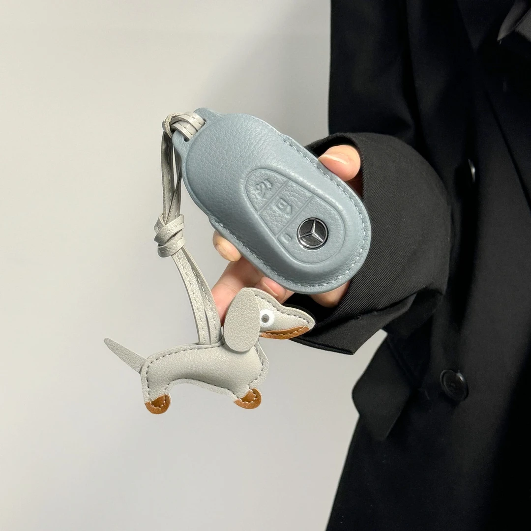 适用25款奔驰E级e300l钥匙套glc车c260l壳glb/gle S级C级200l真皮