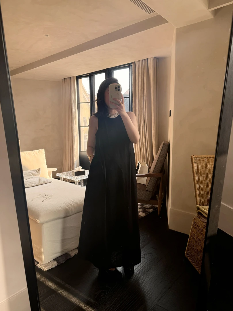 【NO退NO换】鑫燃KIKI 100亚时尚设计感无袖连衣裙 258887 MHT （F）