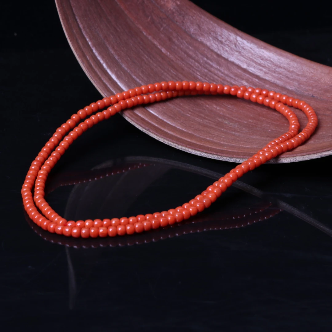 高品精美南红玛瑙5mm左右老型珠多圈一条n685