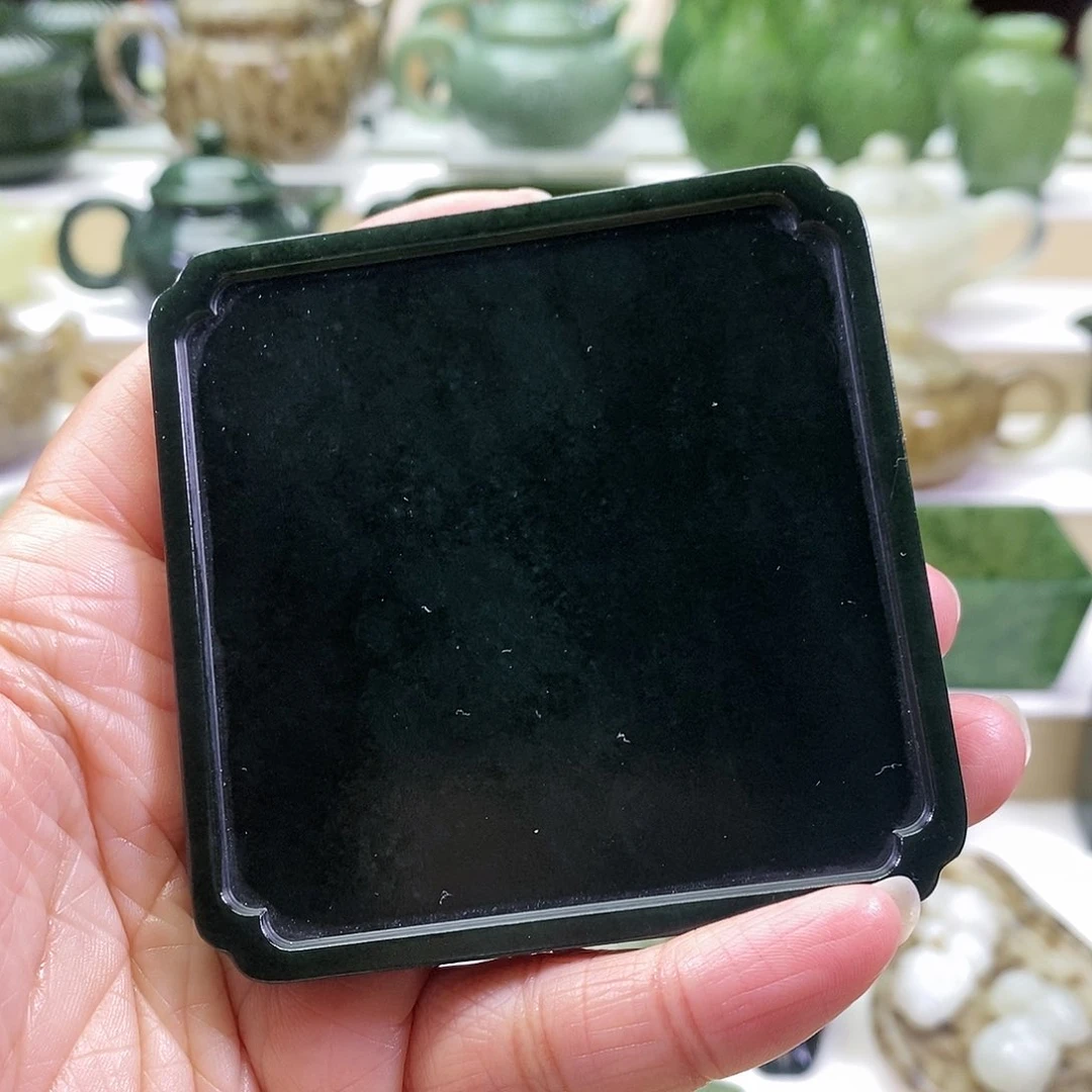 和田玉杯垫未镶嵌