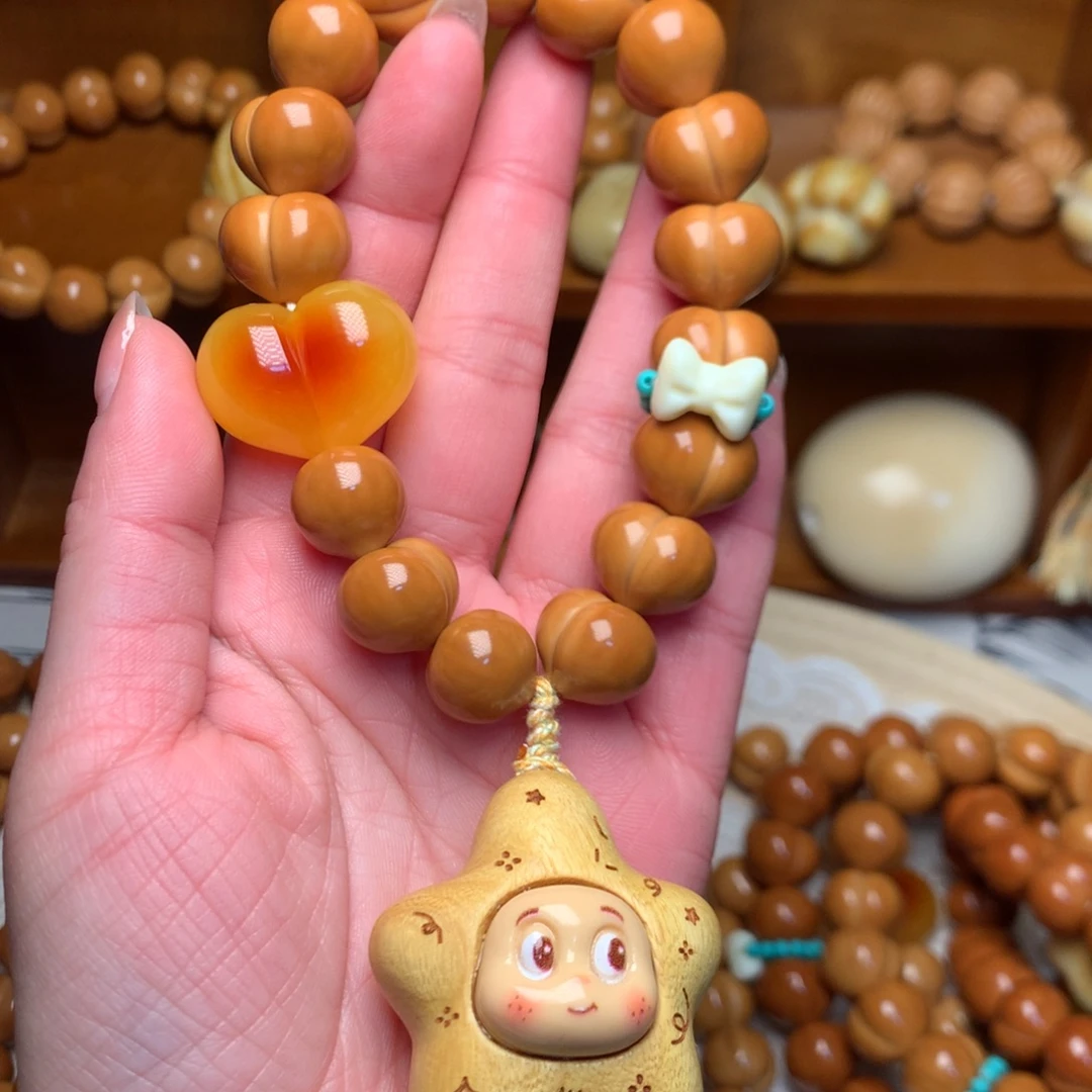 猴头核桃把件15玻璃底定制