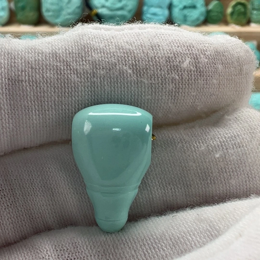 未镶嵌绿松石三通11.5