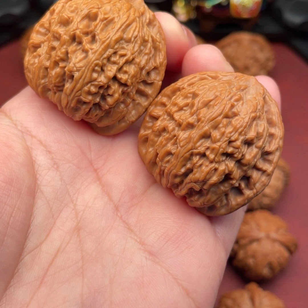 文玩核桃把件全品无修38.5绣球