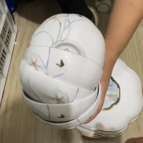 瓷片陶瓷陶瓷12厘米5个微瑕