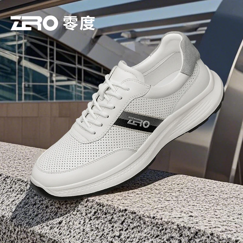 零度/ZRO时尚百搭休闲鞋夏季新款透气镂空皮鞋轻便舒适户外鞋