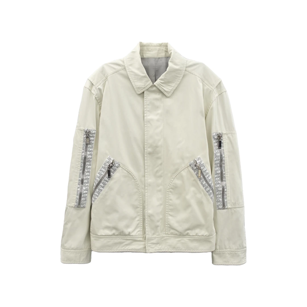 未使用 DIOR/迪奥 纯色拉链立领长袖夹克外套