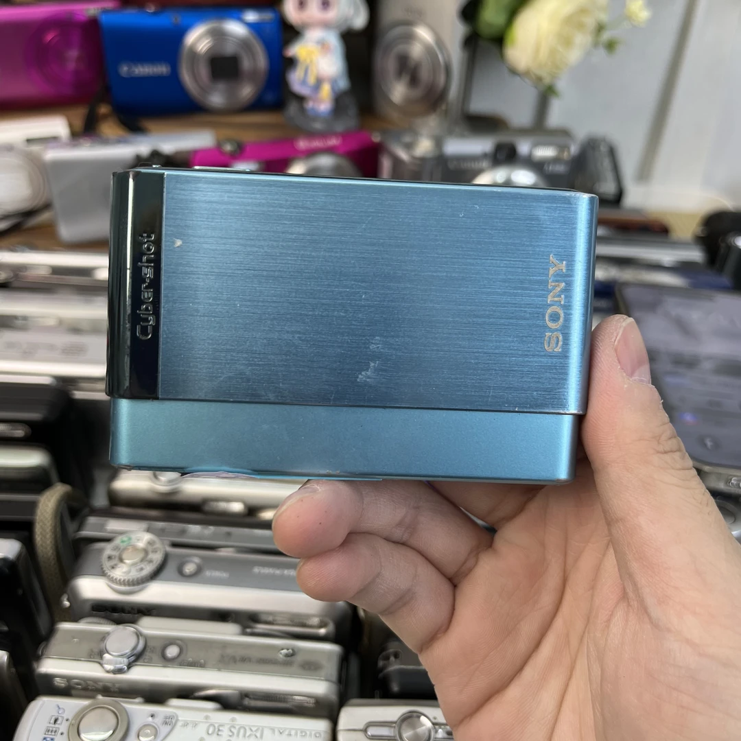 95新 Sony/索尼 索尼t90电池盖瑕福利价复古出片送相机包