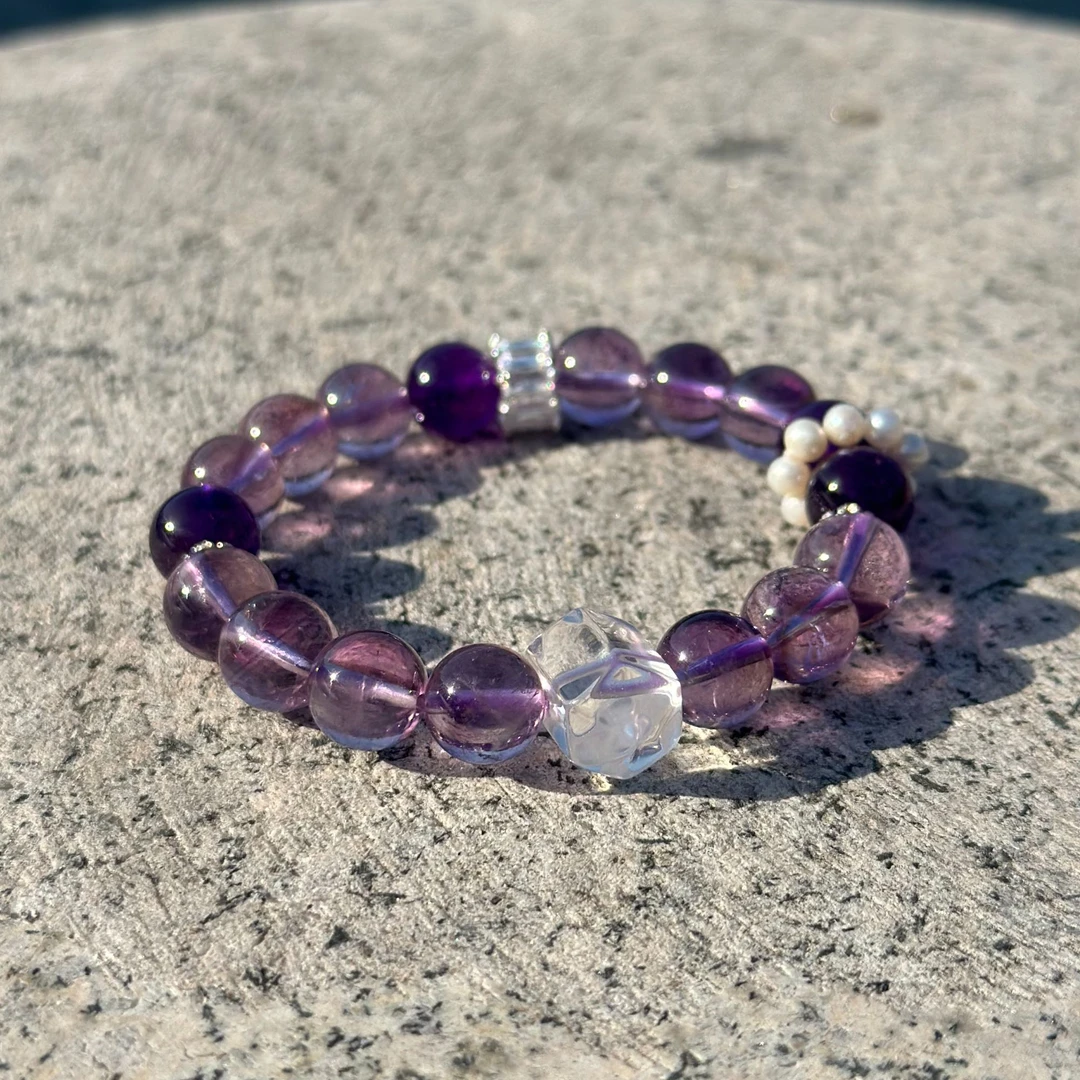 睿爸星空紫水晶手链精致九紫离火手串女款高级感轻奢小众