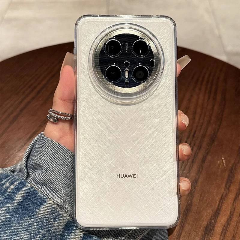 适用于华为mate70手机壳新款超薄透明mate60pro+全包镜头pura70软