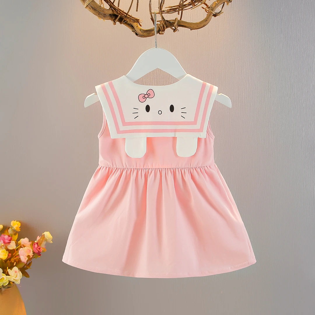 女童夏装连衣裙新款小女孩宝宝背心裙5678个月夏天婴幼儿公主裙子