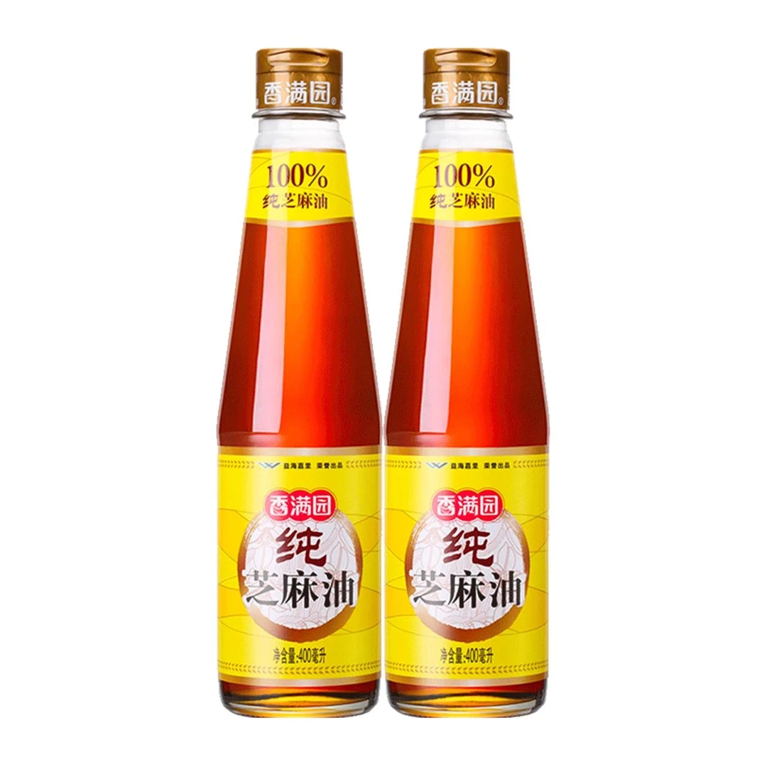 香满园纯芝麻油400ml 瓶装家用烹饪调味凉拌