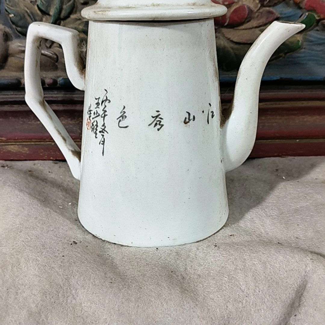 茶壶，，茶做水之用有喜欢的话可以联系复古古风古典陶瓷白瓷手绘