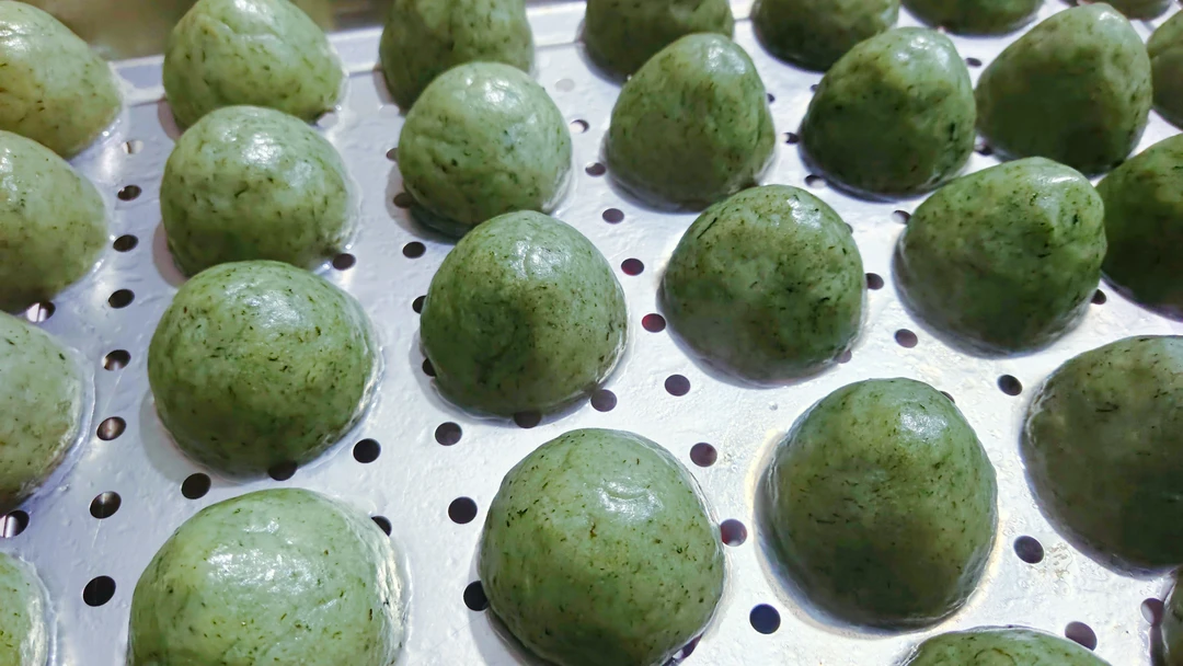 菲菲手工青蒿团/单个100克【花生芝麻馅】