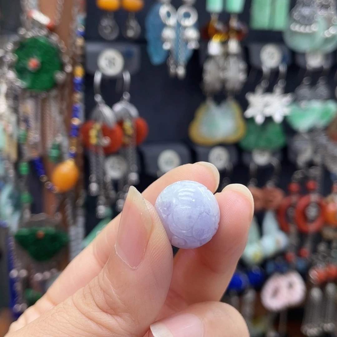正***微未镶嵌翡翠耳饰154ghnhn