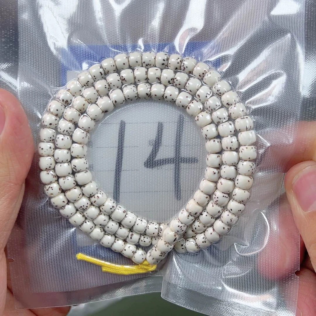 星月菩提手串6原白脖挂。  14