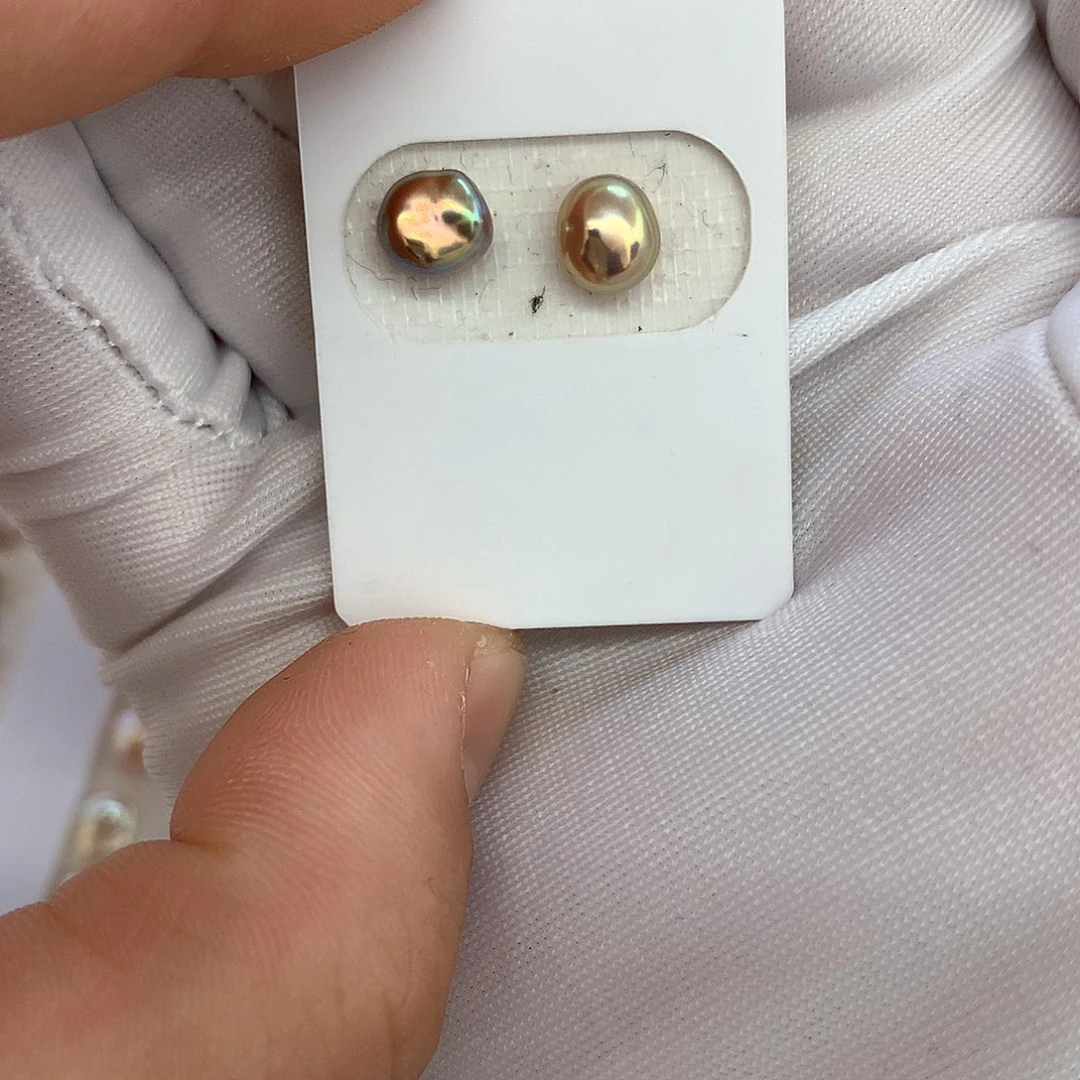 淡水珍珠耳饰未镶嵌定制