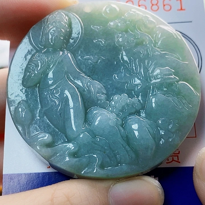 翡翠未镶嵌吊坠(不含链)