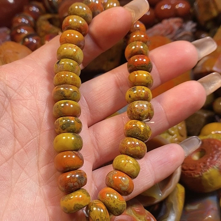 玛瑙/玉髓手链未镶嵌光*