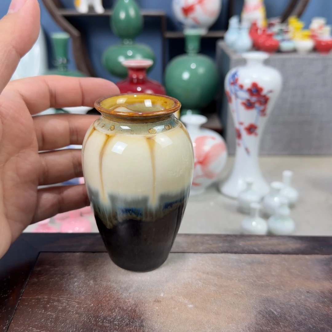 陶瓷手工小花器摆件