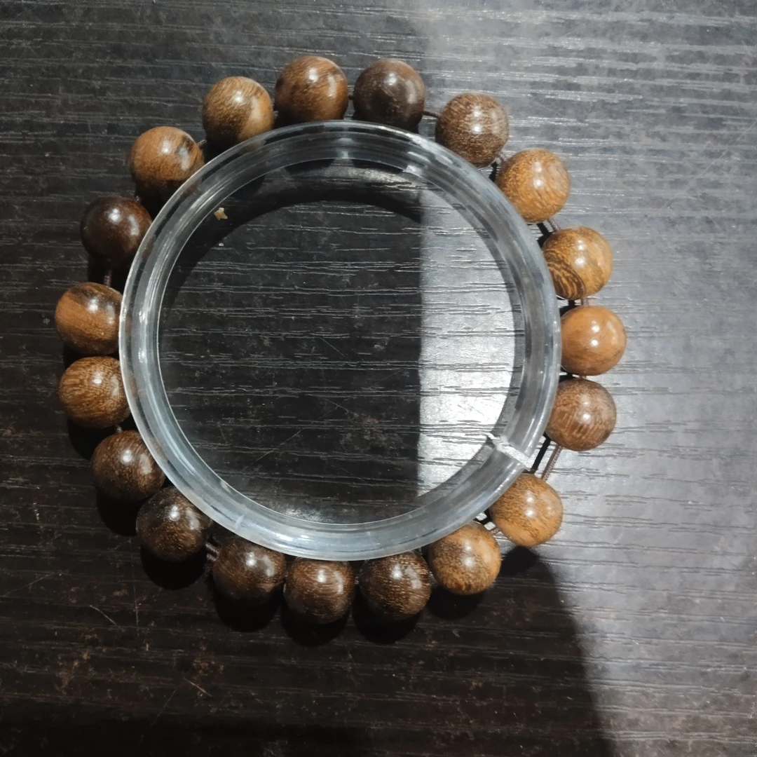 T2 桃木圆珠1.0cm 单圈手串(底色多样性发其一)