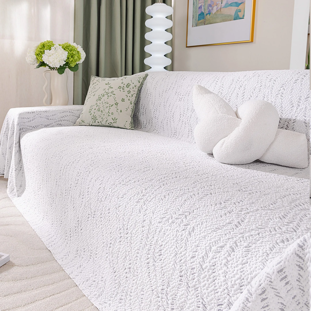 夏天冰丝凉豆豆沙发套全包万能套夏季沙发垫坐垫套罩沙发巾盖布