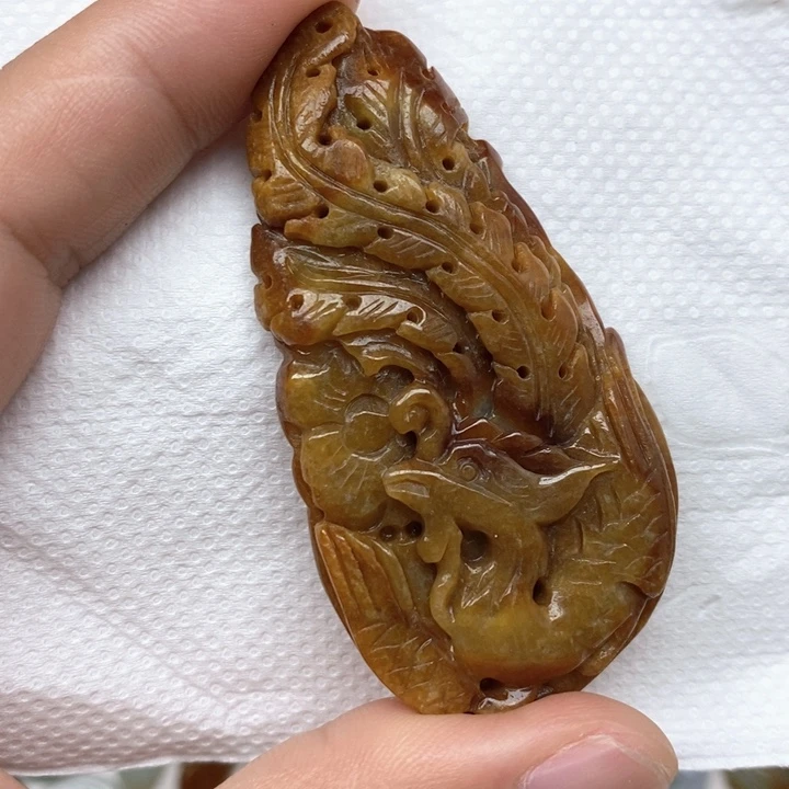 颈饰未镶嵌翡翠天然缅甸翡翠