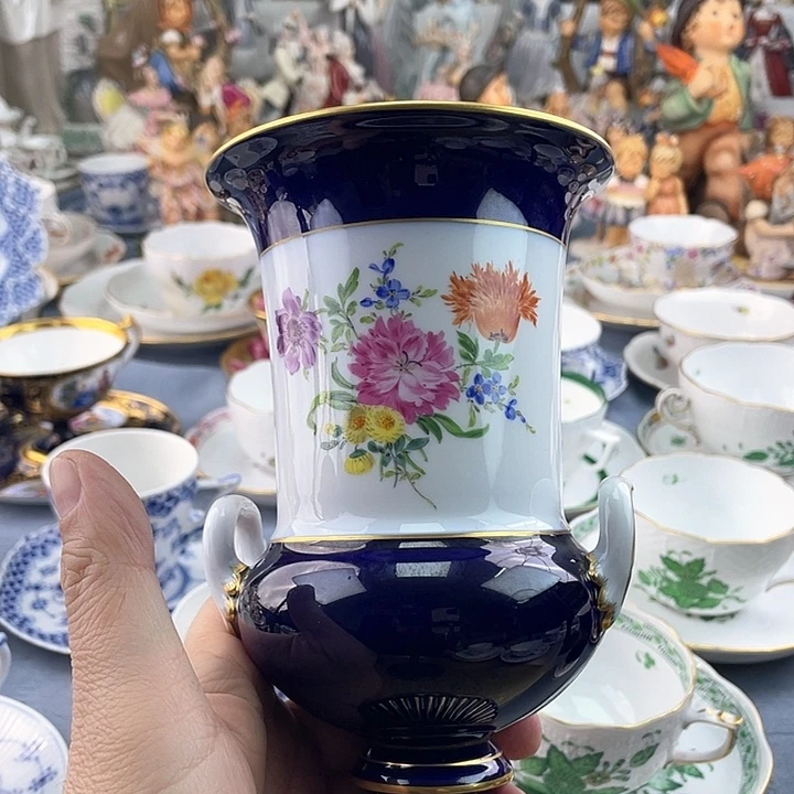 海外中古欧瓷偶小房子