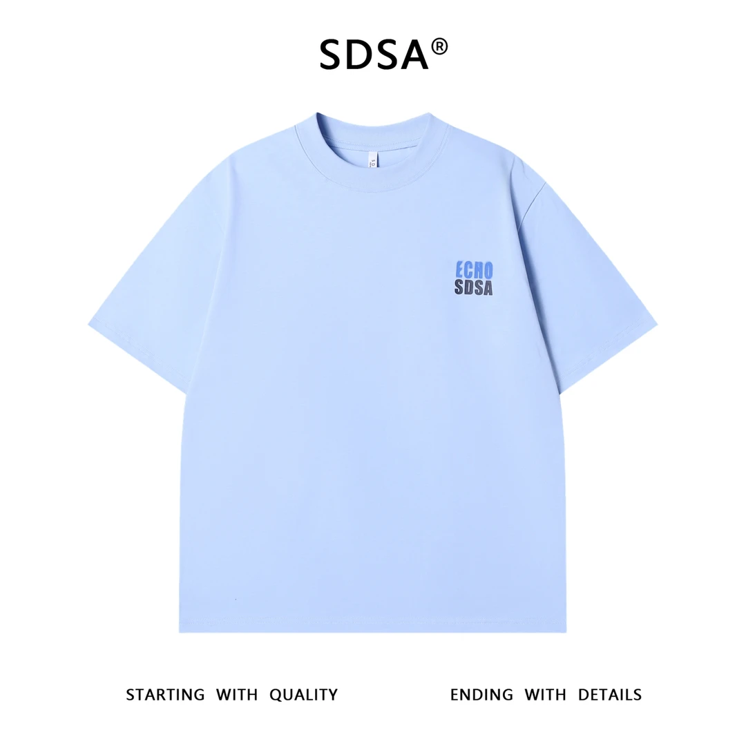 夏季高级感新款男士美式简约印花字母圆领短袖T恤百搭休闲上衣