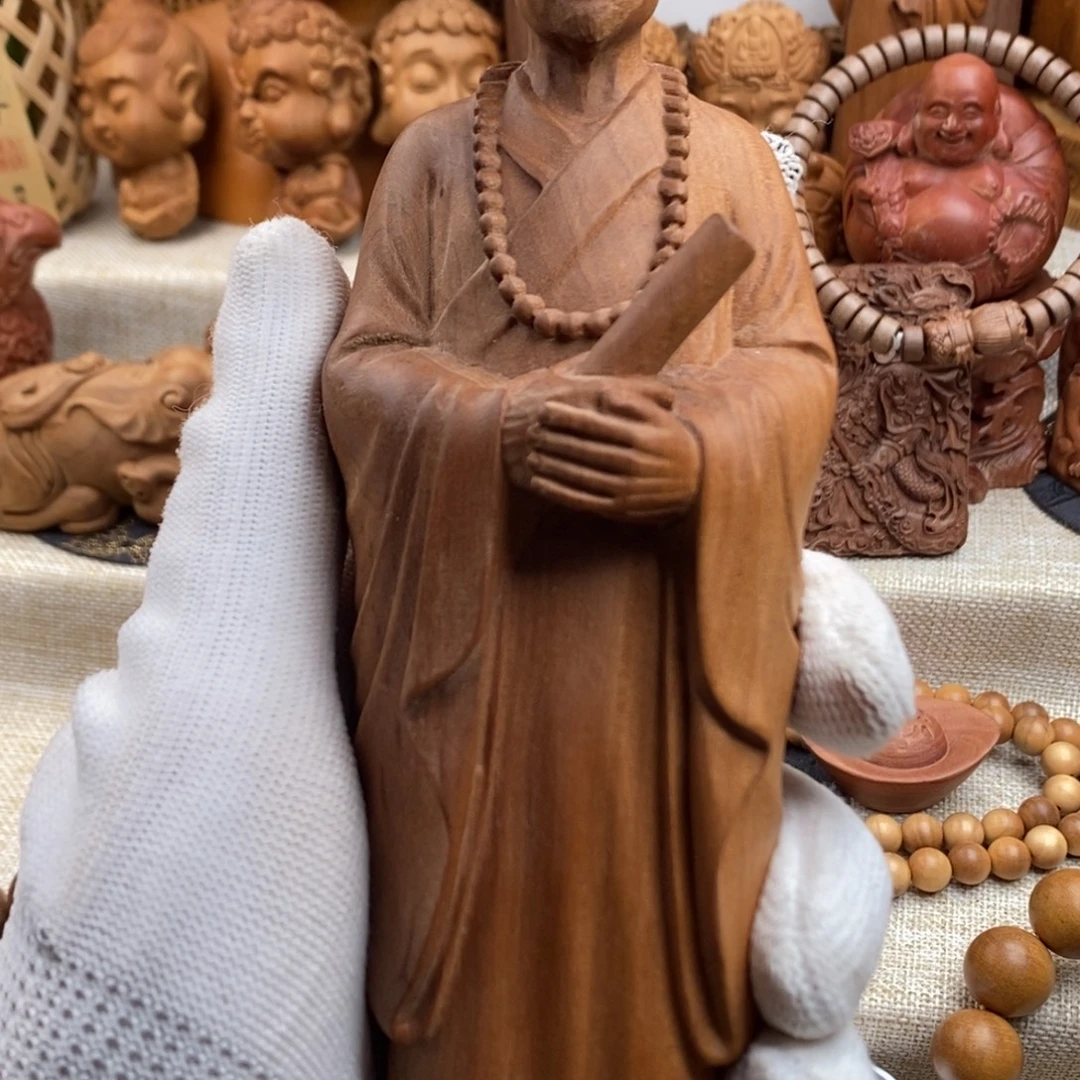 檀香木手串/手链迈索尔，老山檀香，奶香，文财神，微瑕